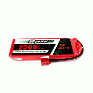 Batteria lipo HD POWER 2500mAh 35C 3S 11.1V