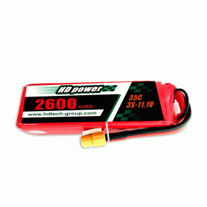 Batteria lipo HDPOWER 2600mAh 35C 3S 11.1V