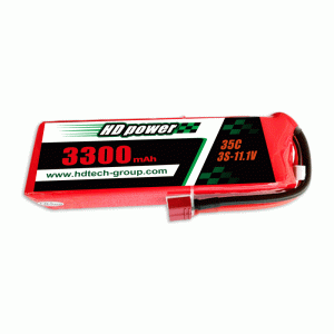 Batteria lipo HD POWER 3300mAh 35C 3S 11.1V