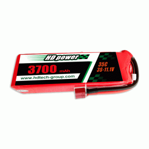 Batteria lipo HD POWER 3700mAh 35C 3S 11.1V