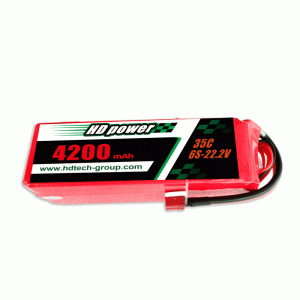 Batteria lipo HD POWER 4200mAh 35C 6S 22,2V