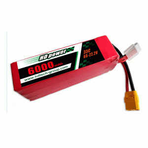 Batteria lipo HDPOWER 6000mAh 35C 6S 22,2V