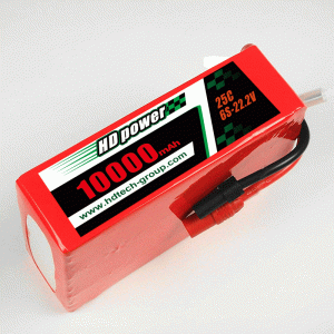 Batteria lipo HD POWER 10000mAh 25C 6S 22,2V
