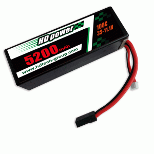 HD 5200mAh 100C 3S 11.1V Batteria per auto RC con custodia rigida