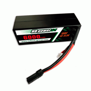 HD POWER 8000mAh 50C 2S 7.4V Caso rigido RC batteria auto